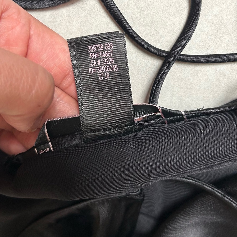 Victorias Secret Black Maxi Slip Dress Satin - Picture 5 of 8